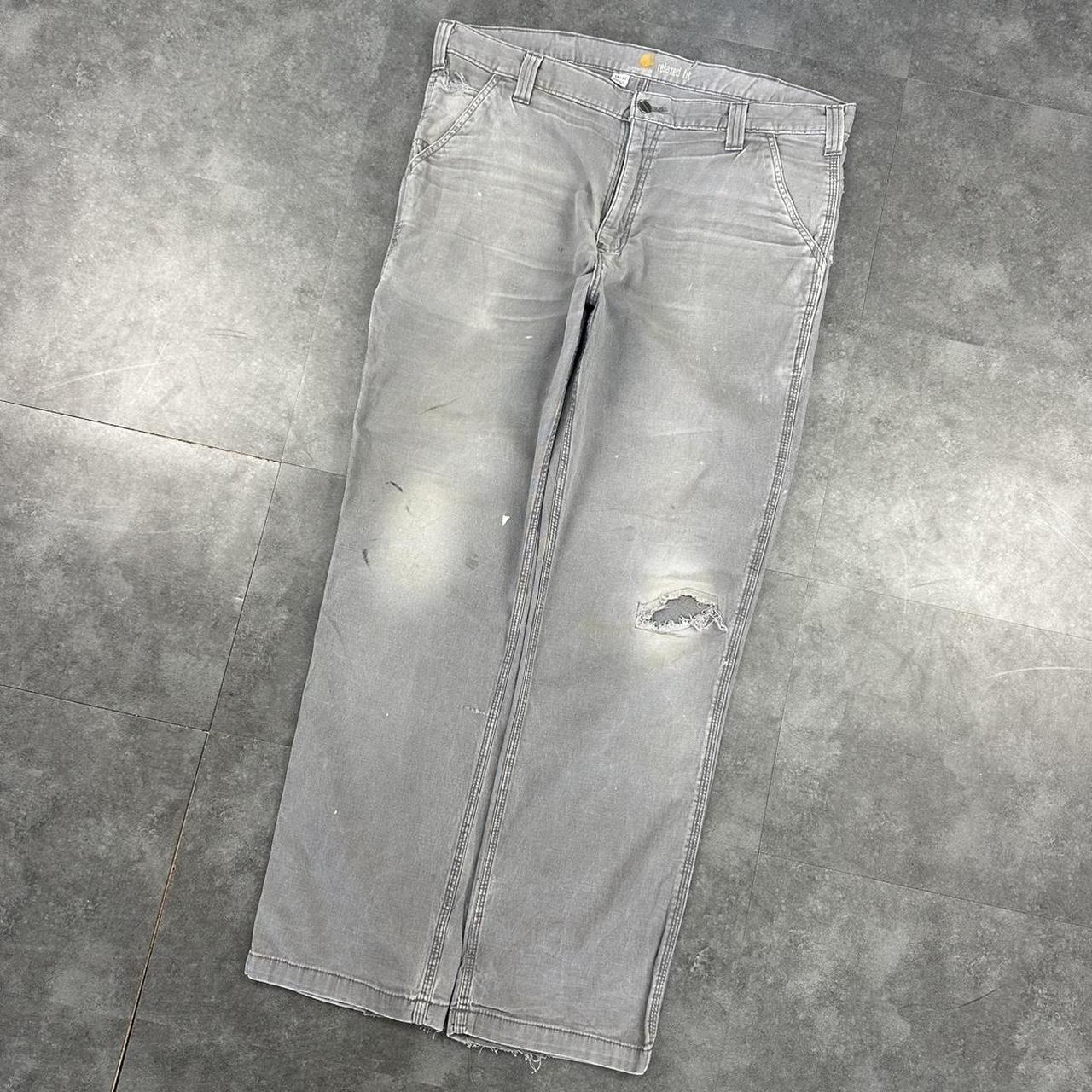 Carhartt 2000s dungaree workwear comfort fit cargo trousers