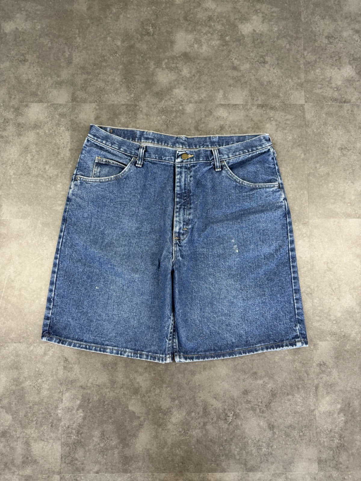 Wrangler Vintage Baggy Loose Jorts 90s Y2K Denim Jeans Shorts Skater 38W