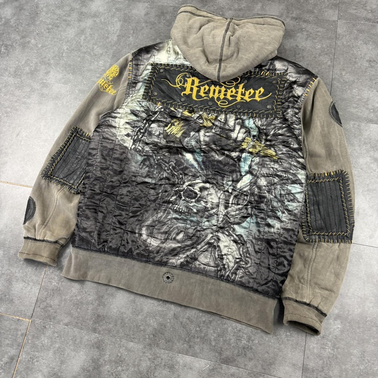 Rare Remetee Vintage Y2K 2000s grunge zip up lined sweatshirt jacket