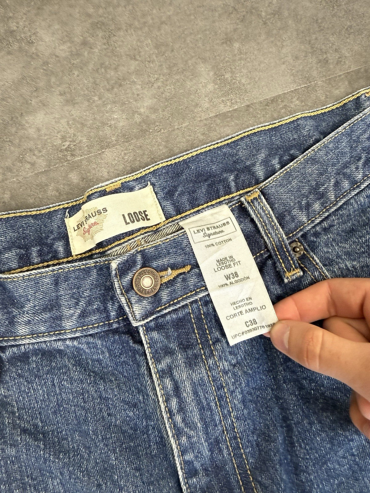 Levi's Vintage Baggy Loose Jorts 90s Y2K Denim Jeans Shorts 38zW