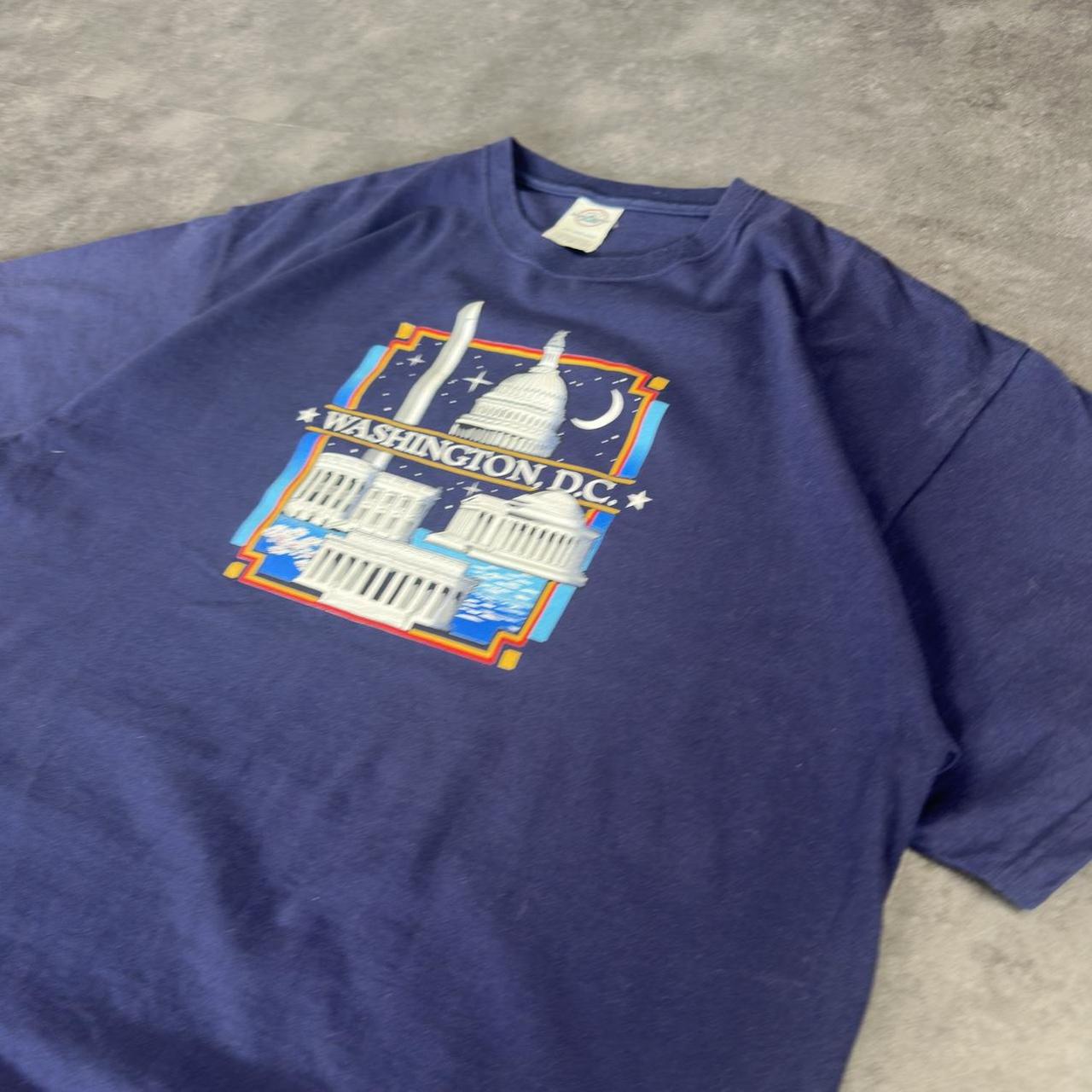 Delta Weight T 2000s Y2K logo Washington print design