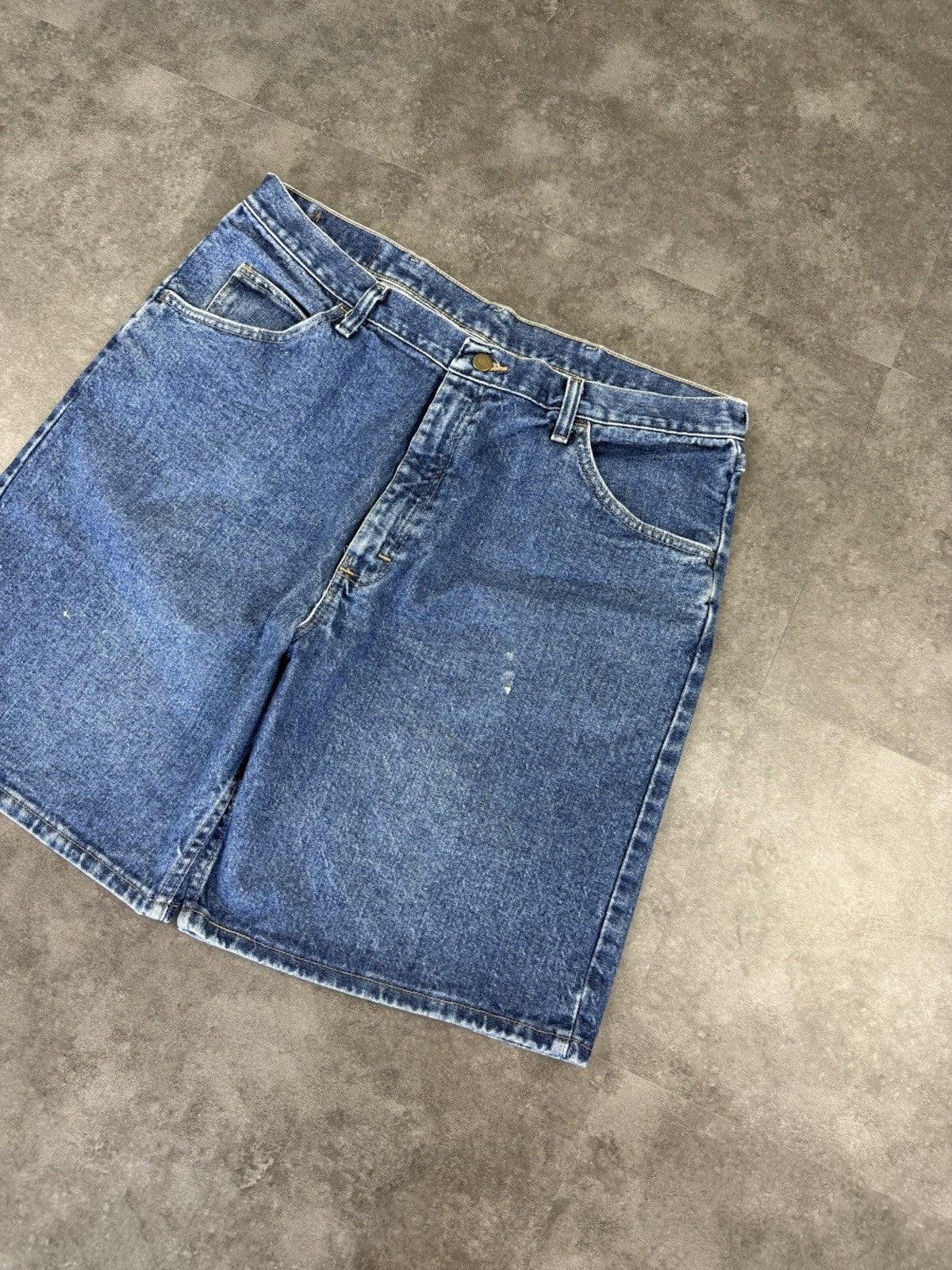 Wrangler Vintage Baggy Loose Jorts 90s Y2K Denim Jeans Shorts Skater 38W