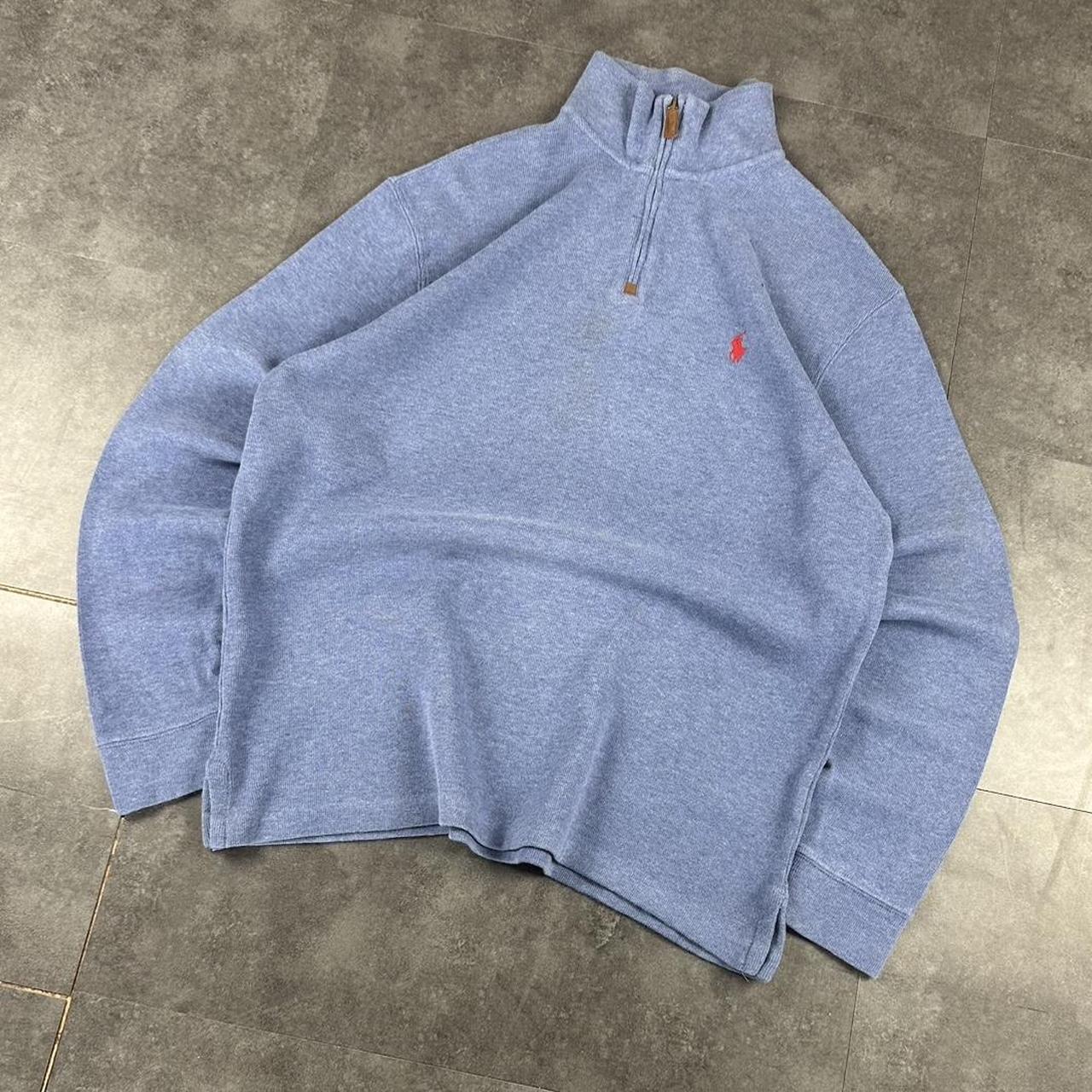 Polo Ralph Lauren 90s chunky knit pullover knit 1/4 zip jumper