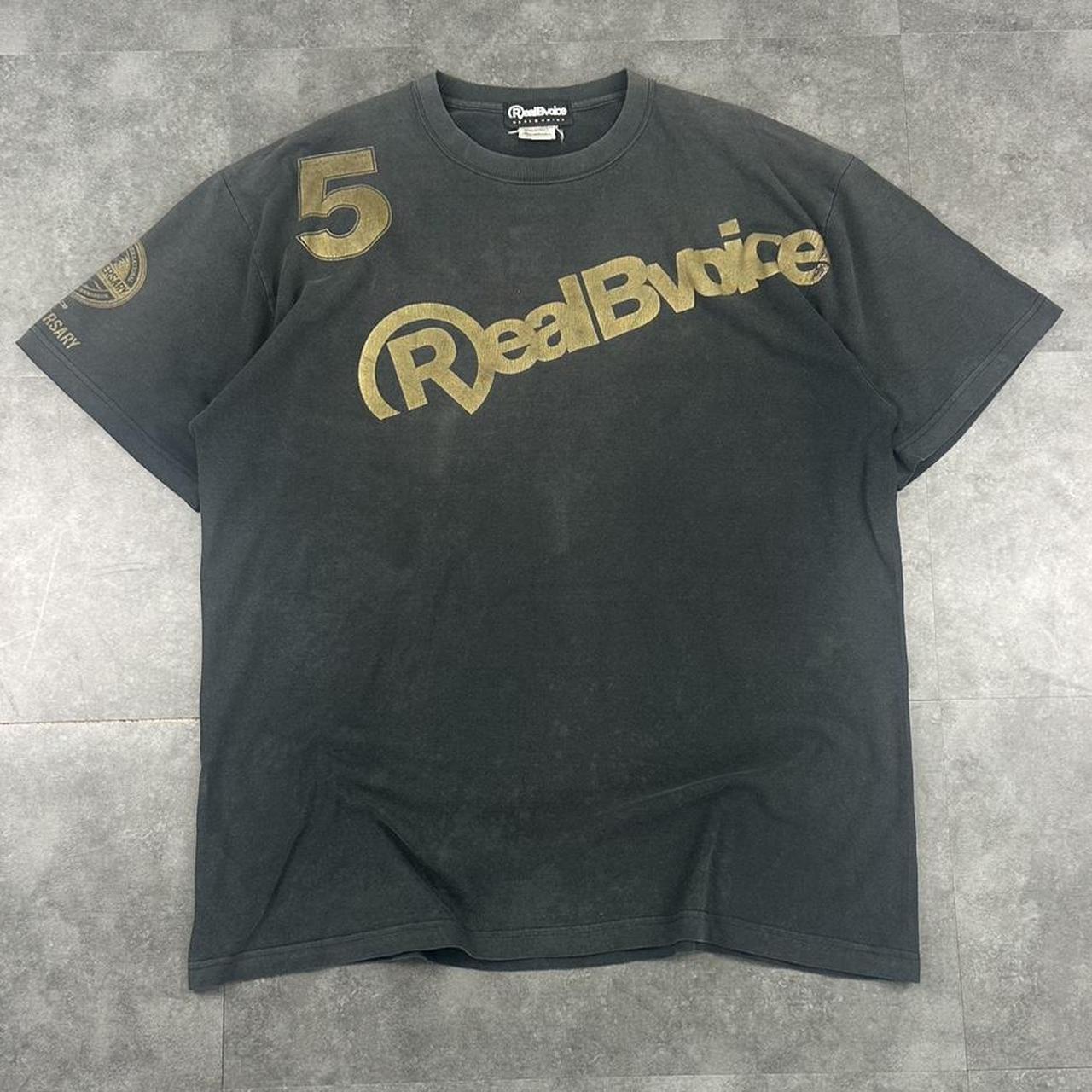 Real B Voice 2000s Print graphic logo Water Warrior T shirt