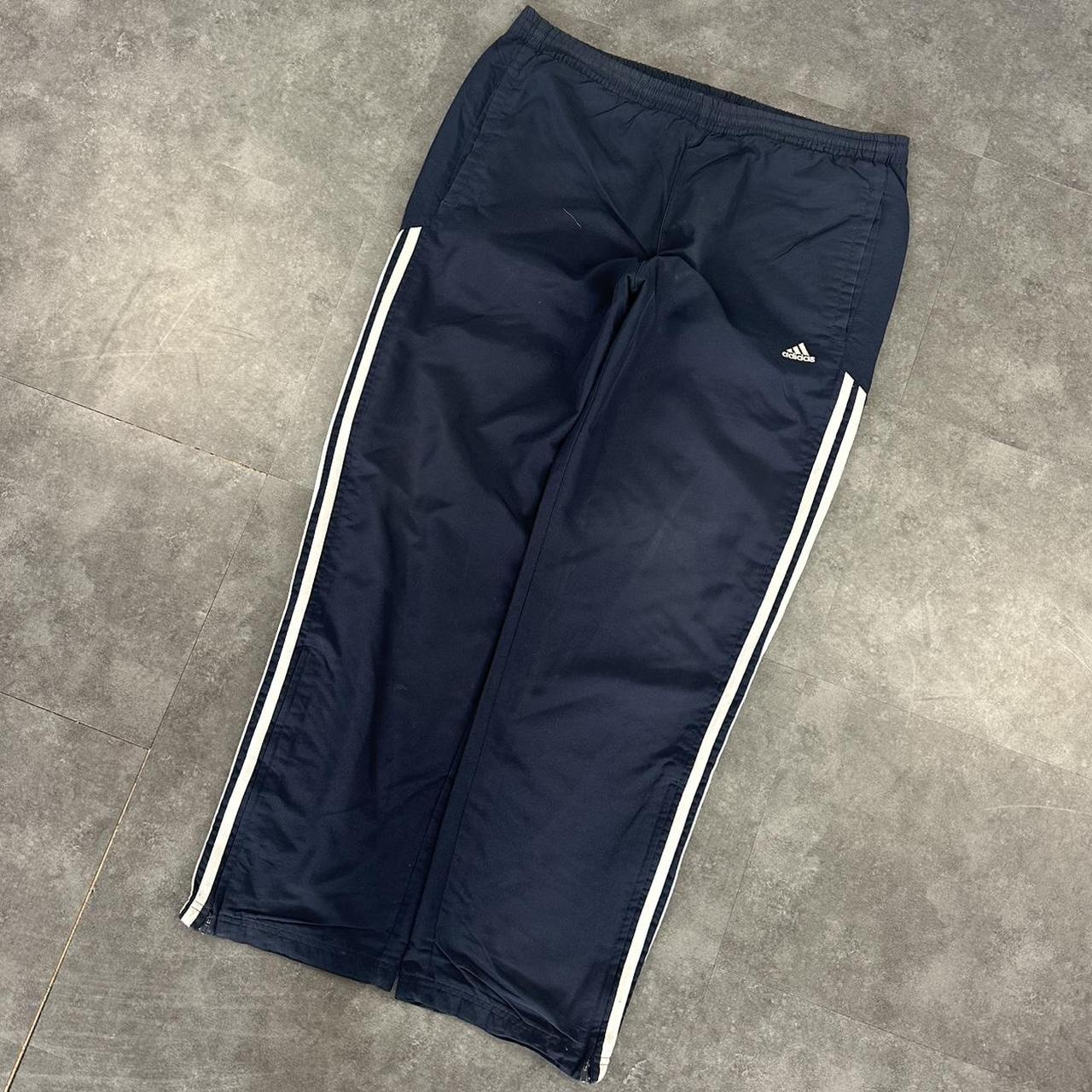 Adidas 2000s baggy vintage sportswear adjustable track pants