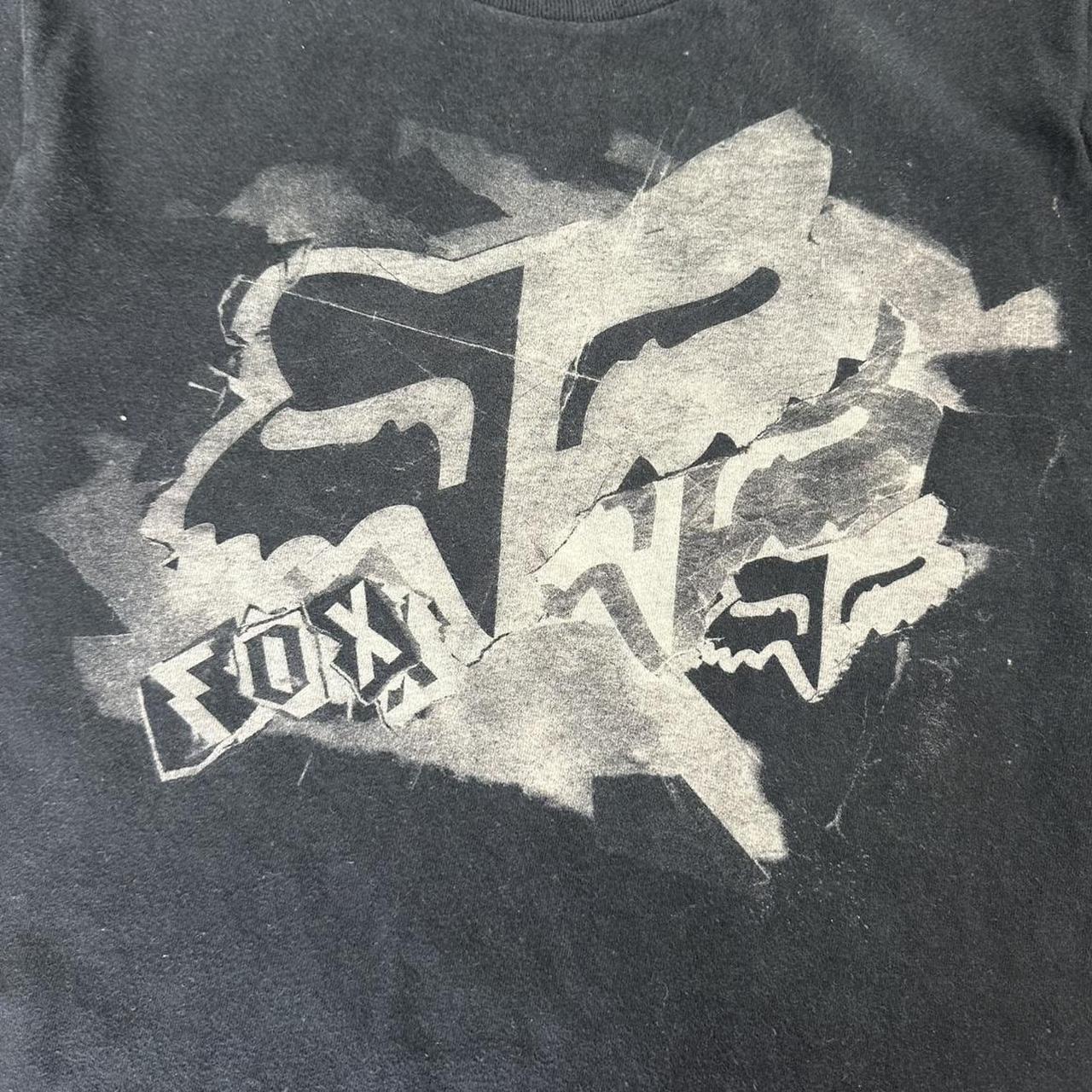 Fox Racing T 2000s Print Logo design graphic T shirt