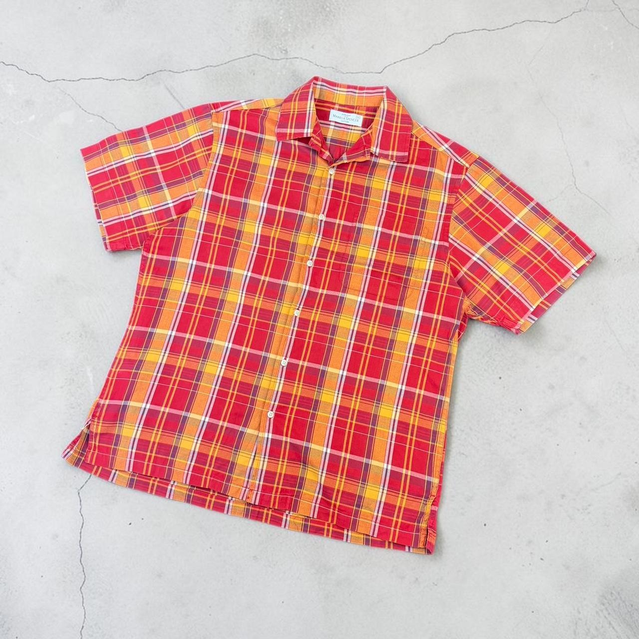 Marks and Spencer’s St Michael M&S Vintage Y2K Surfwear short sleeve check pattern shirt