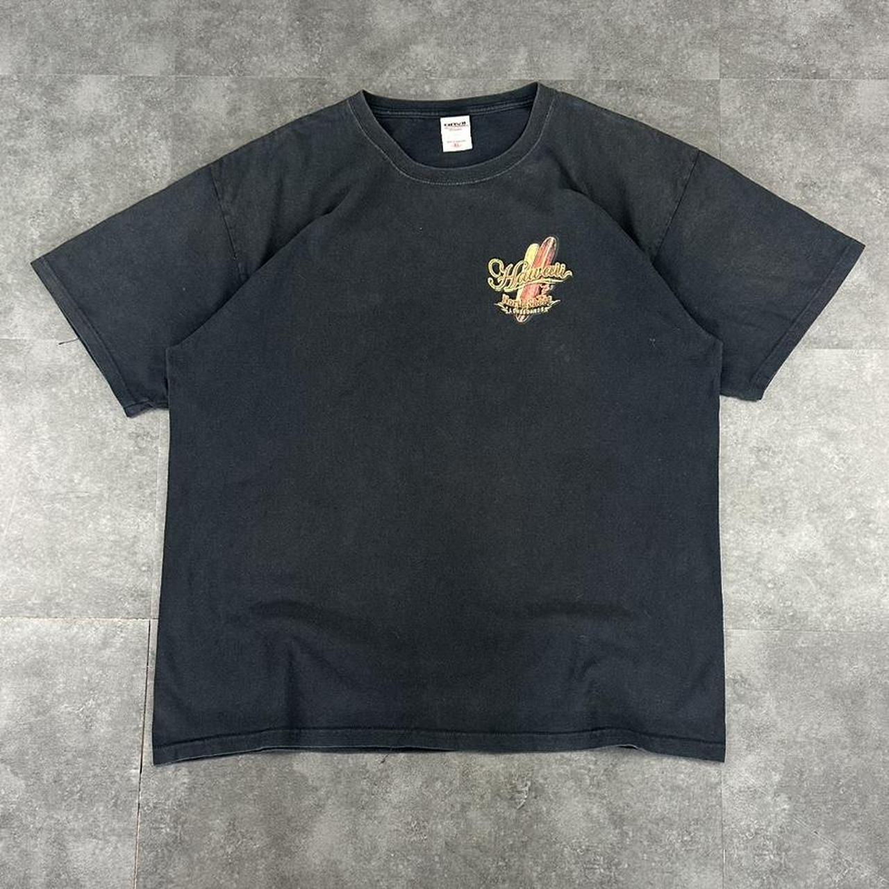 Anvil 90s Y2K Hawaii longboards Honduras print graphic logo shirt