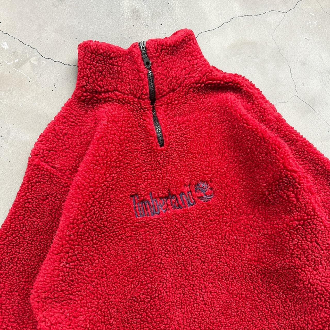 Timberland Vintage Y2K 90s spellout embroidered Sherpa fleece