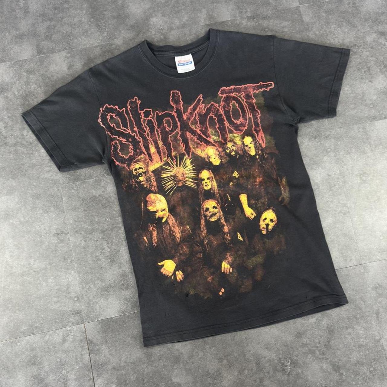 Hanes T 2000s Y2K logo Slipknot print design