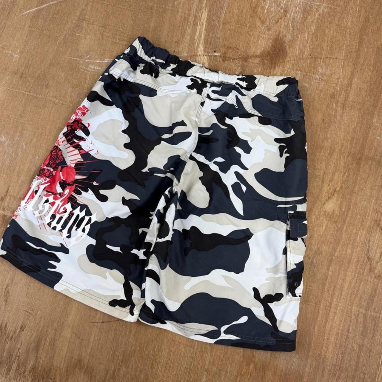 Rodeo camo Surfwear Y2K swim shorts