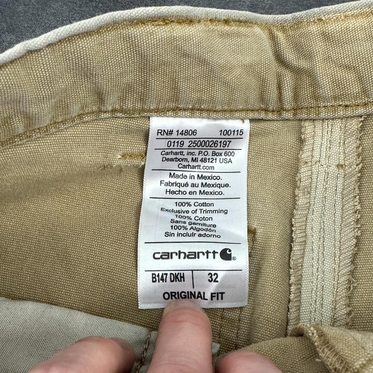 Carhartt 2000s dungaree workwear comfort fit cargo shorts