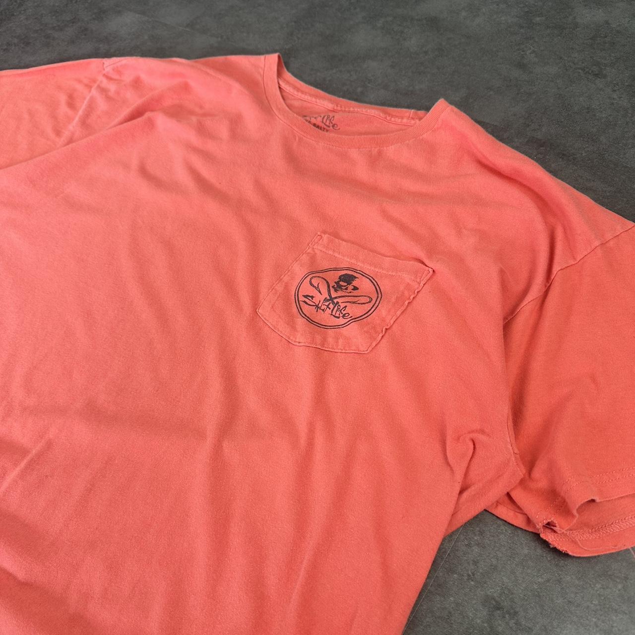 Salt Life T 2000s Print Logo graphic embroidered pocket T shirt
