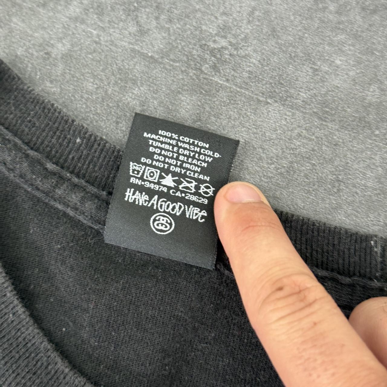 Stussy 2000s graphic print logo spellout T shirt