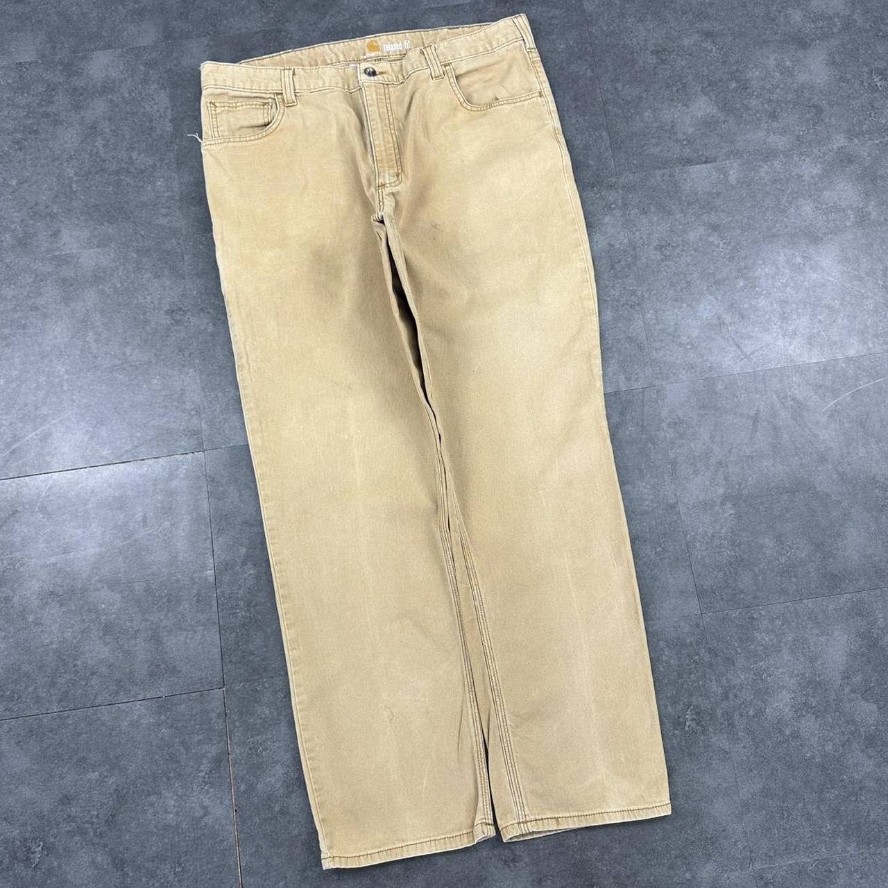Carhartt 2000s dungaree workwear comfort fit cargo trousers