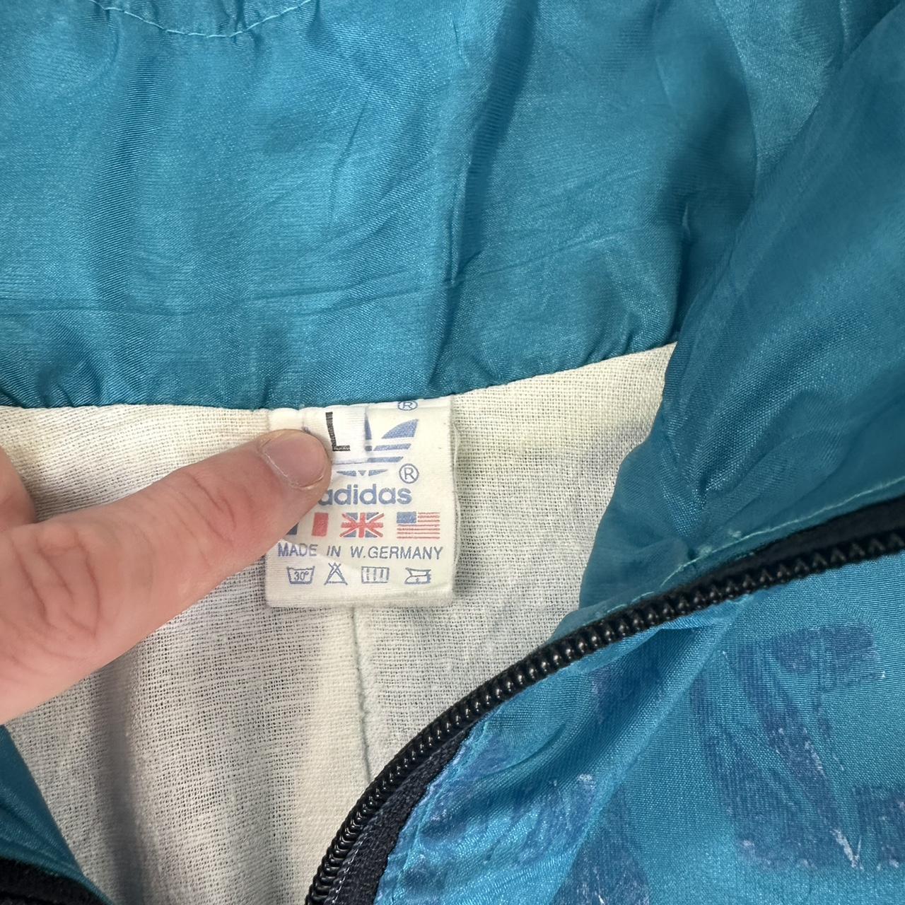 Adidas Vintage 90s button up waterproof cropped Jacket / windbreaker
