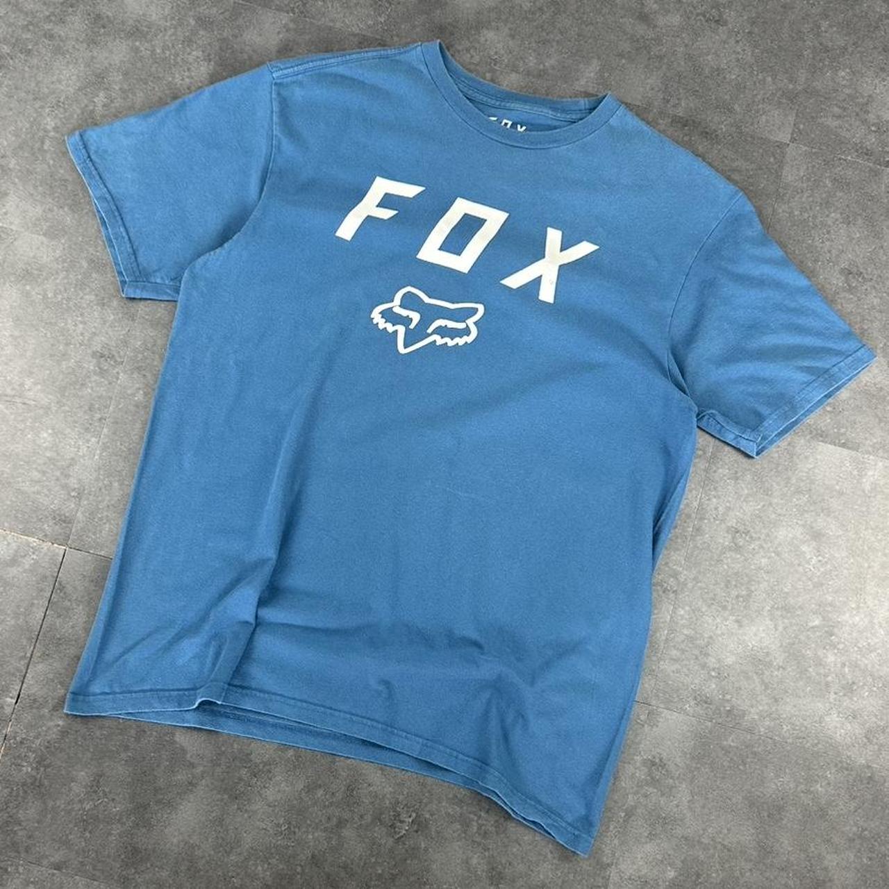 Fox Racing T 2000s Print Logo design graphic T shirt