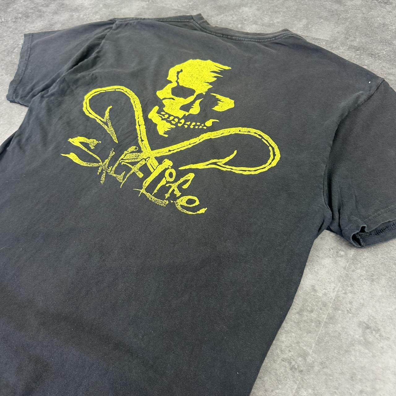 Salt life 90s printed graphic skull and hook logo T shirt