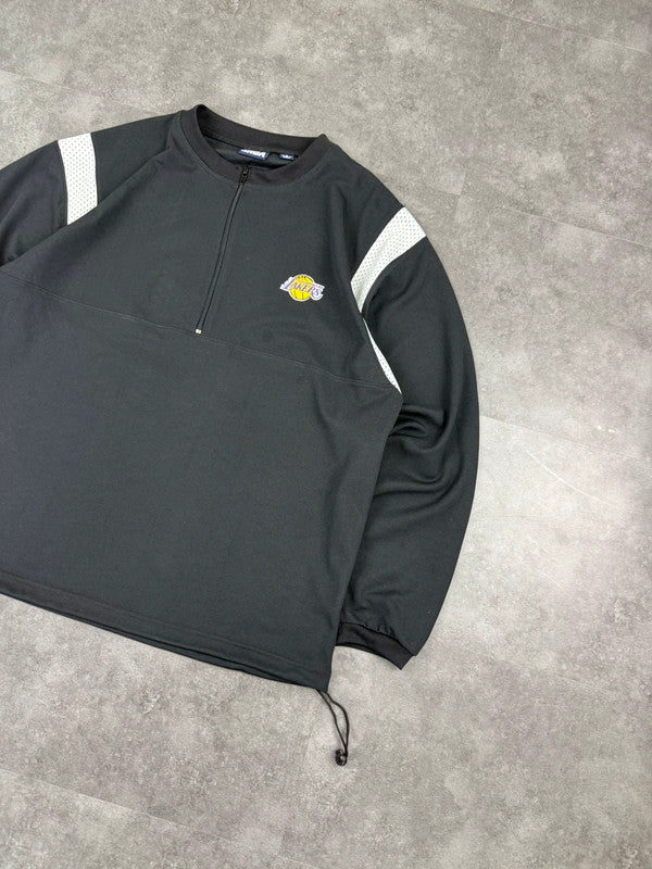 Lakers NBA 1/4 Zip Track pullover thermal breathable Sweatshirt