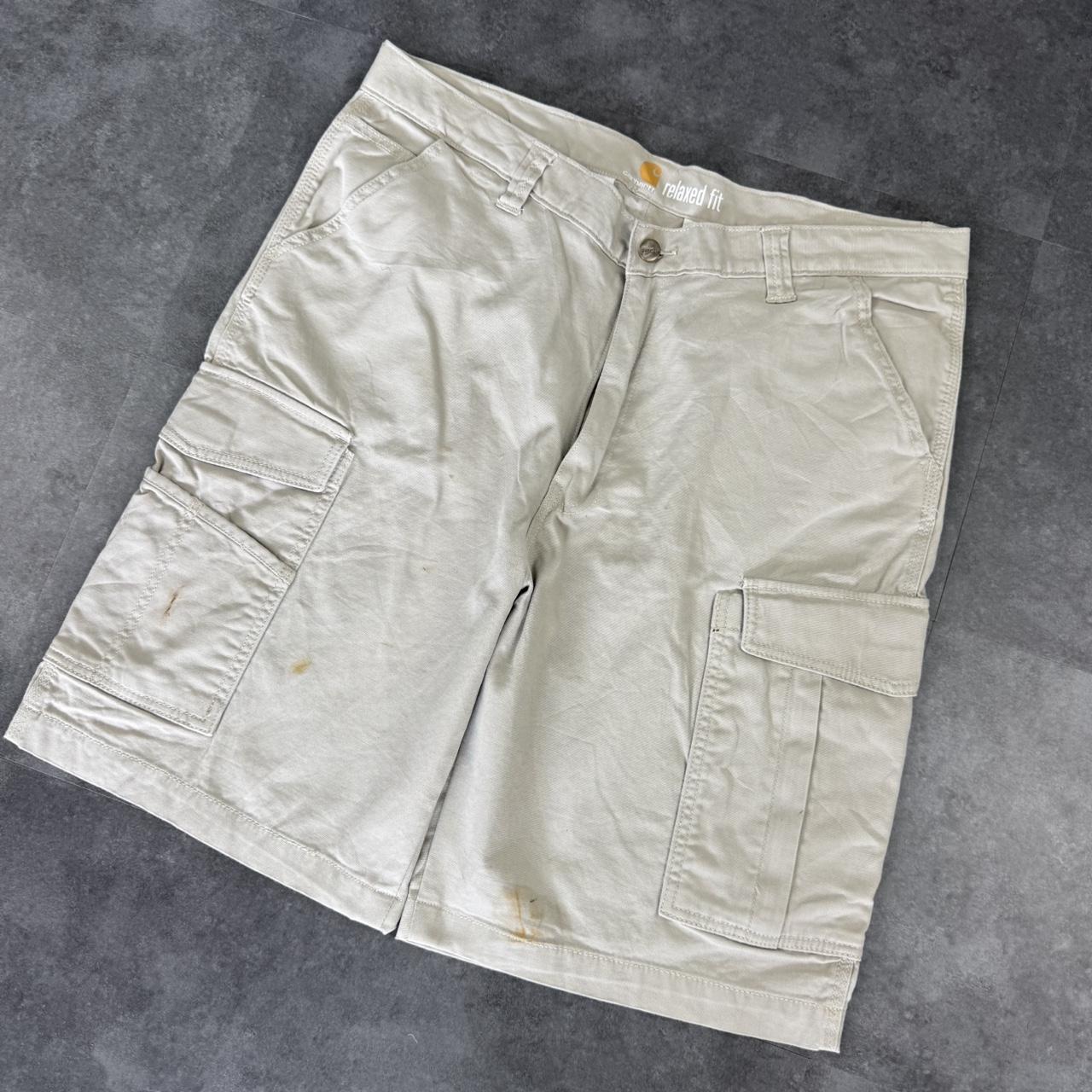 Carhartt 2000s dungaree workwear comfort fit cargo shorts