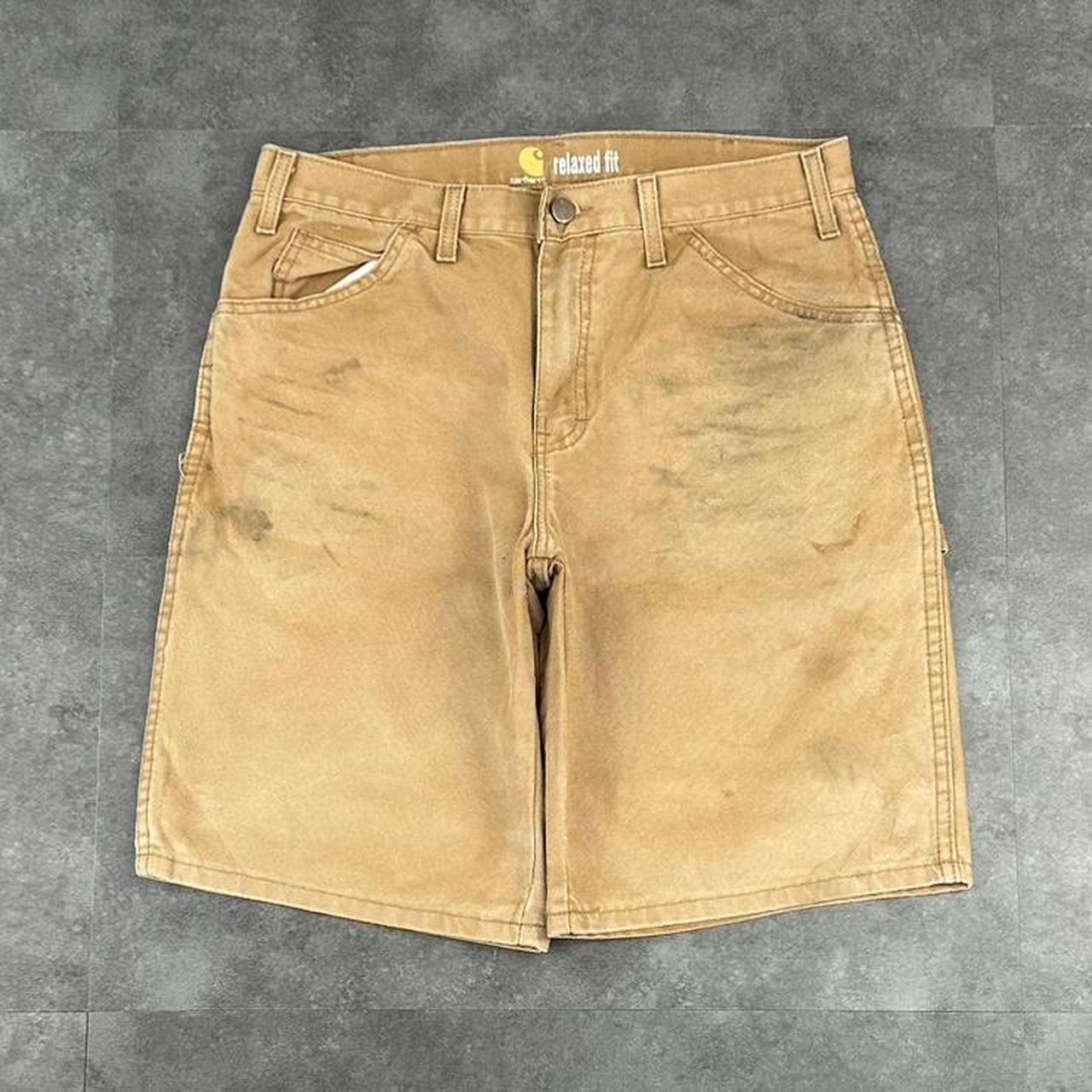 Carhartt 2000s dungaree workwear comfort fit cargo shorts