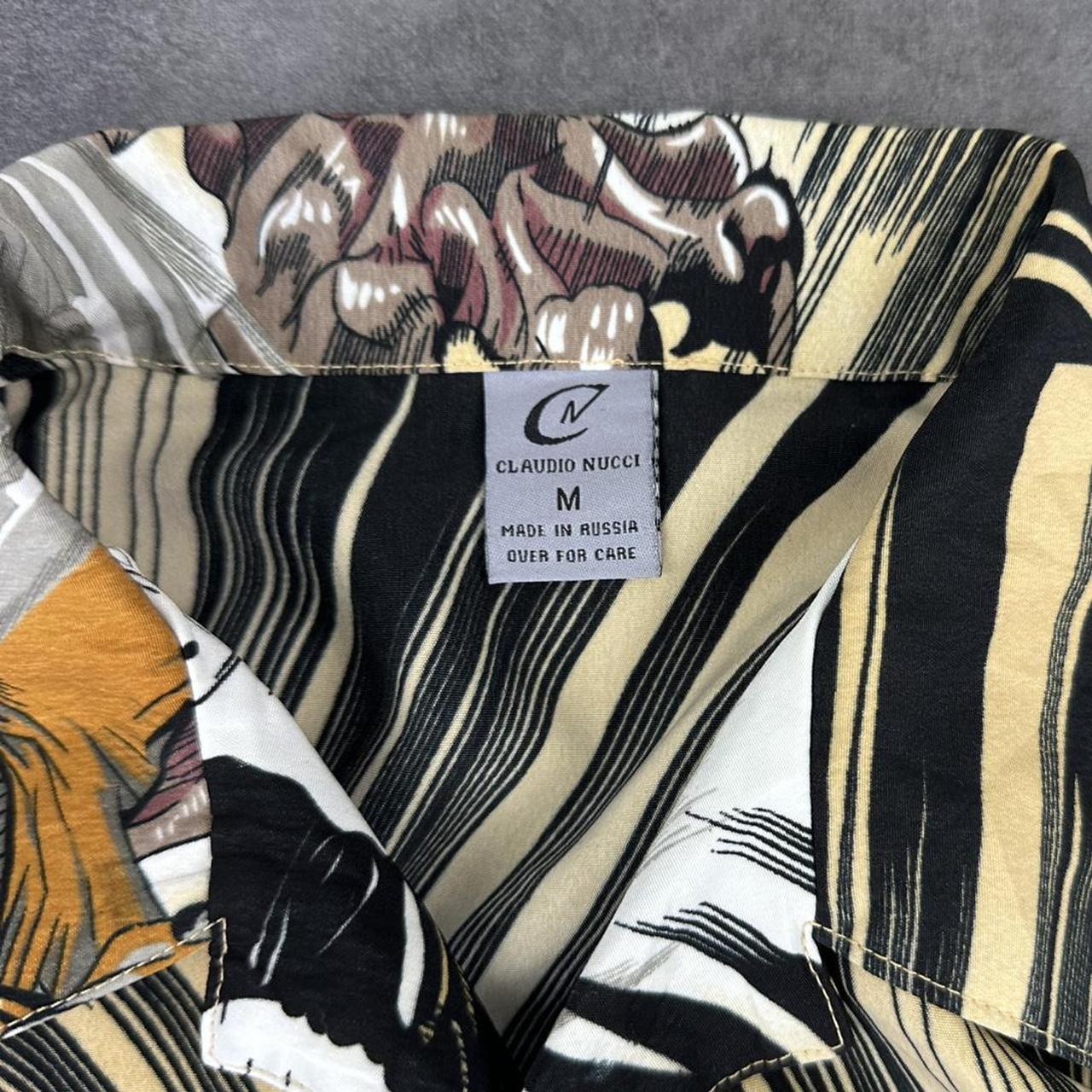 Claudio Nucci 2000s vintage 90s Y2K lightweight Summer Japanese button down bowling Shirt