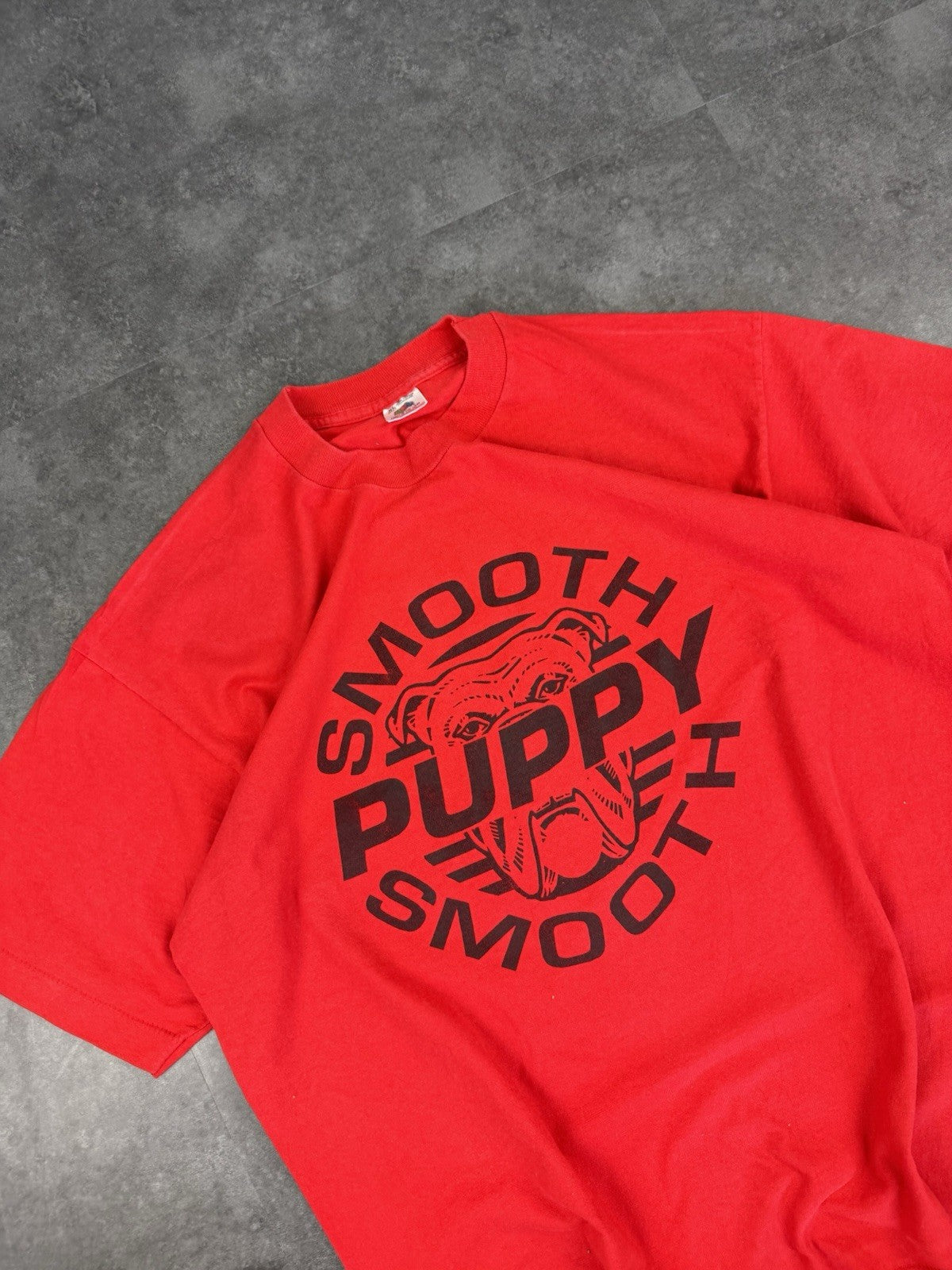 Single Stitch Fruit of the Loom Spellout Vintage 90s Made in USA T-Shirt Size XL