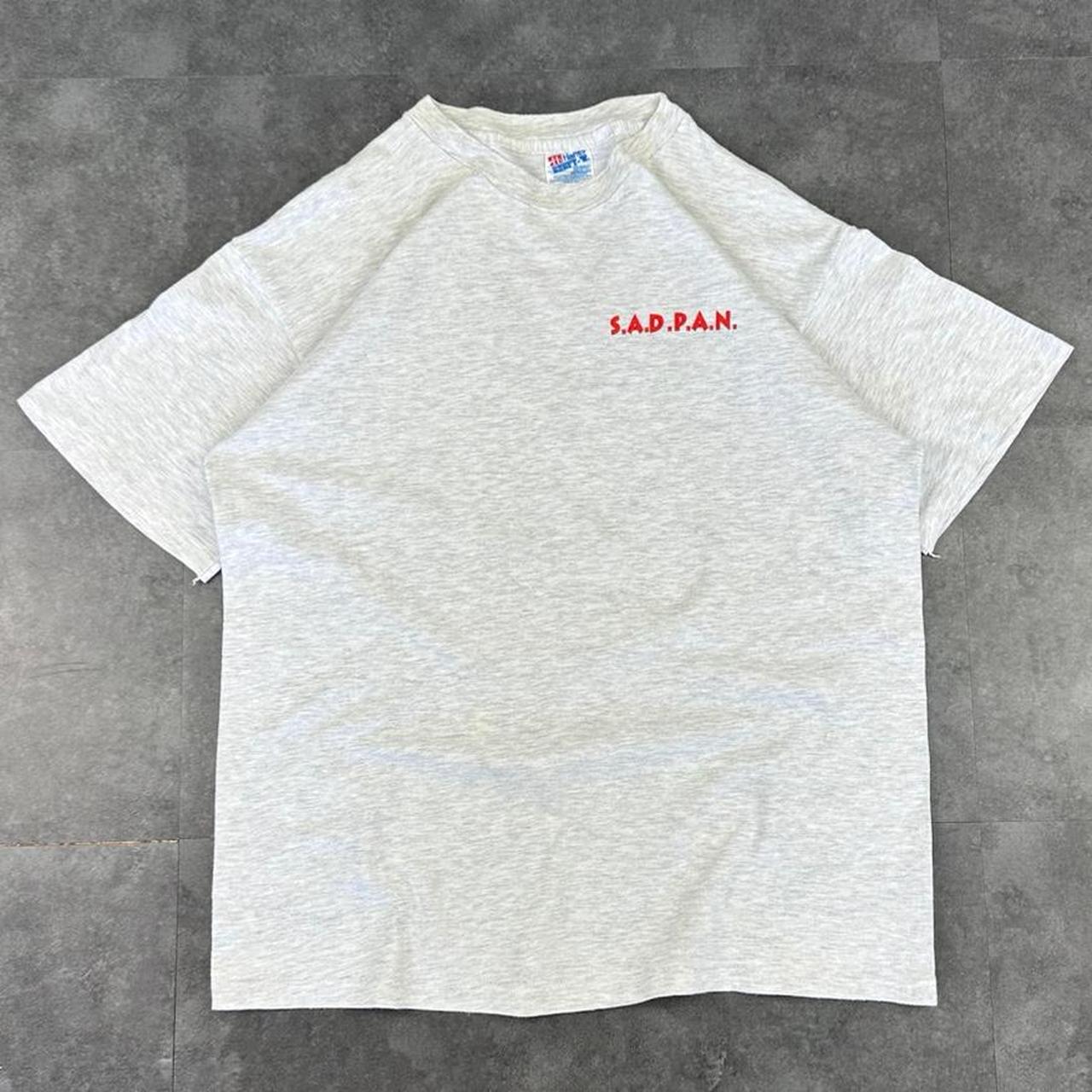 Hanes Beefy T 2000s SADPAN Print graphic T shirt