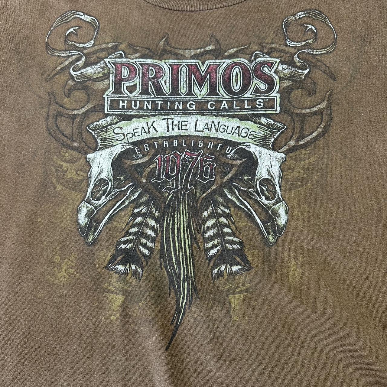 Primos 90s printed hunting graphic logo T shirt