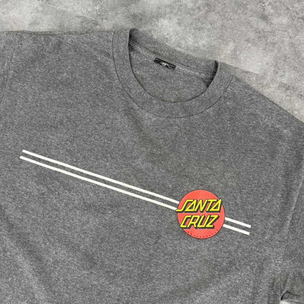 Santa Cruz 2000s skater Surfwear Print graphic T shirt
