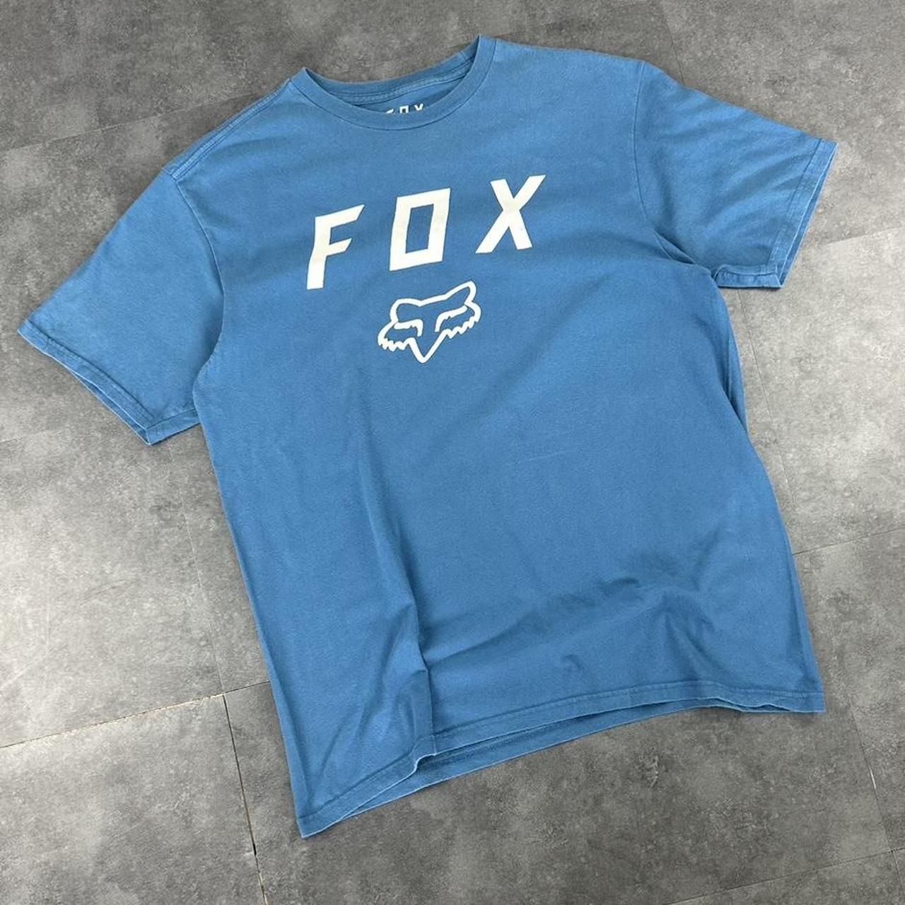 Fox Racing T 2000s Print Logo design graphic T shirt
