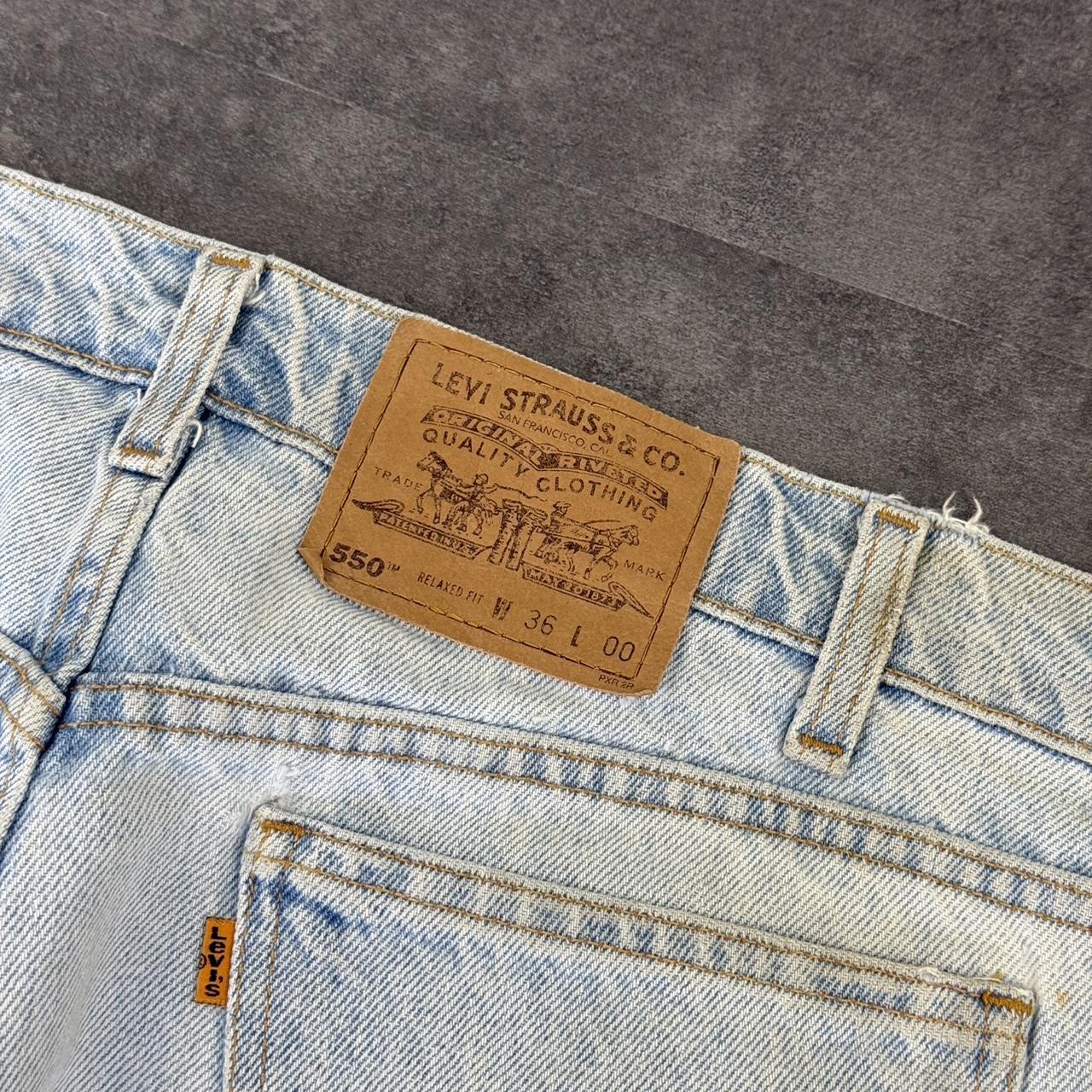 Rare Levi’s 90s orange tab 550 baggy skate denim short Jorts