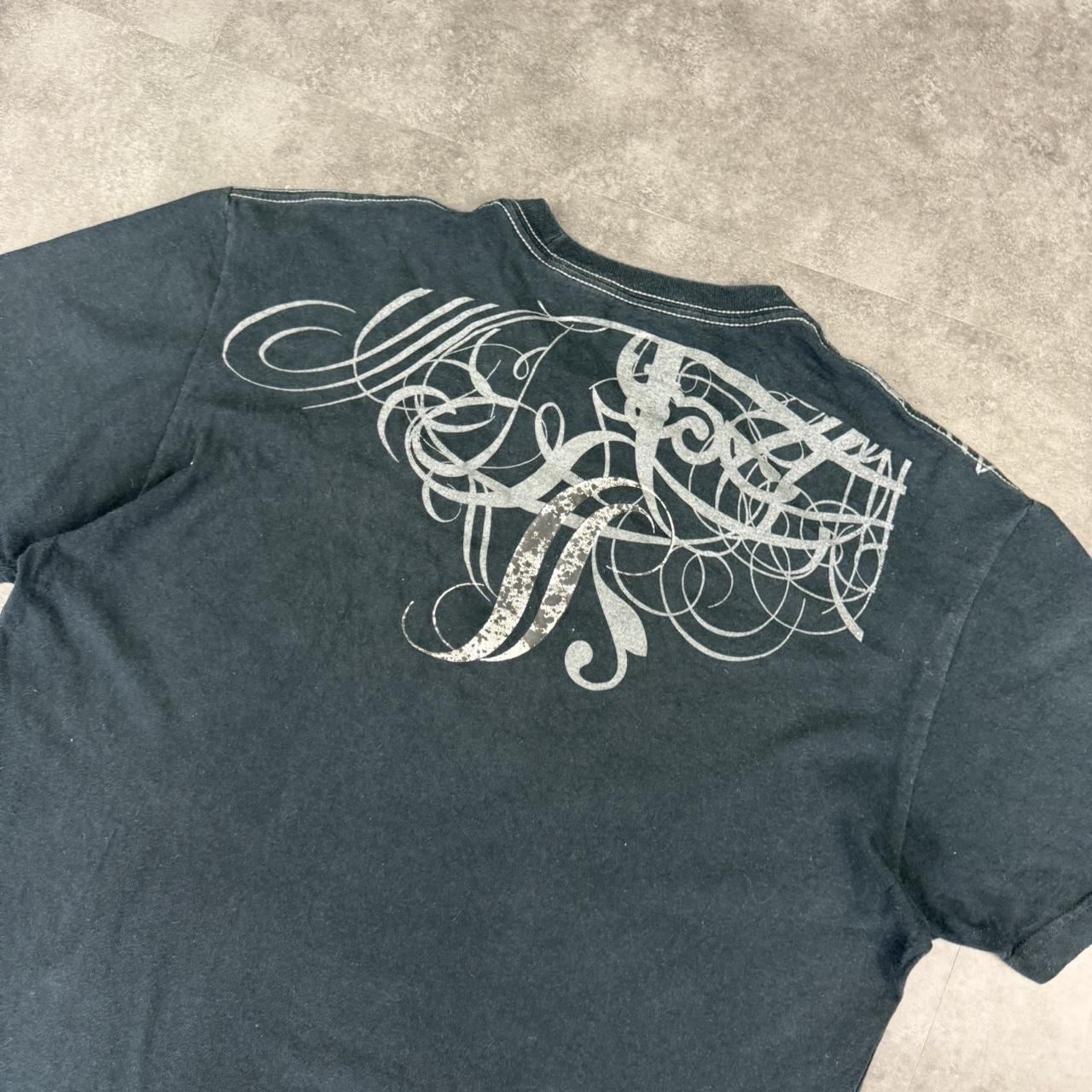 DKNY sports 2000s grunge print graphic logo T shirt