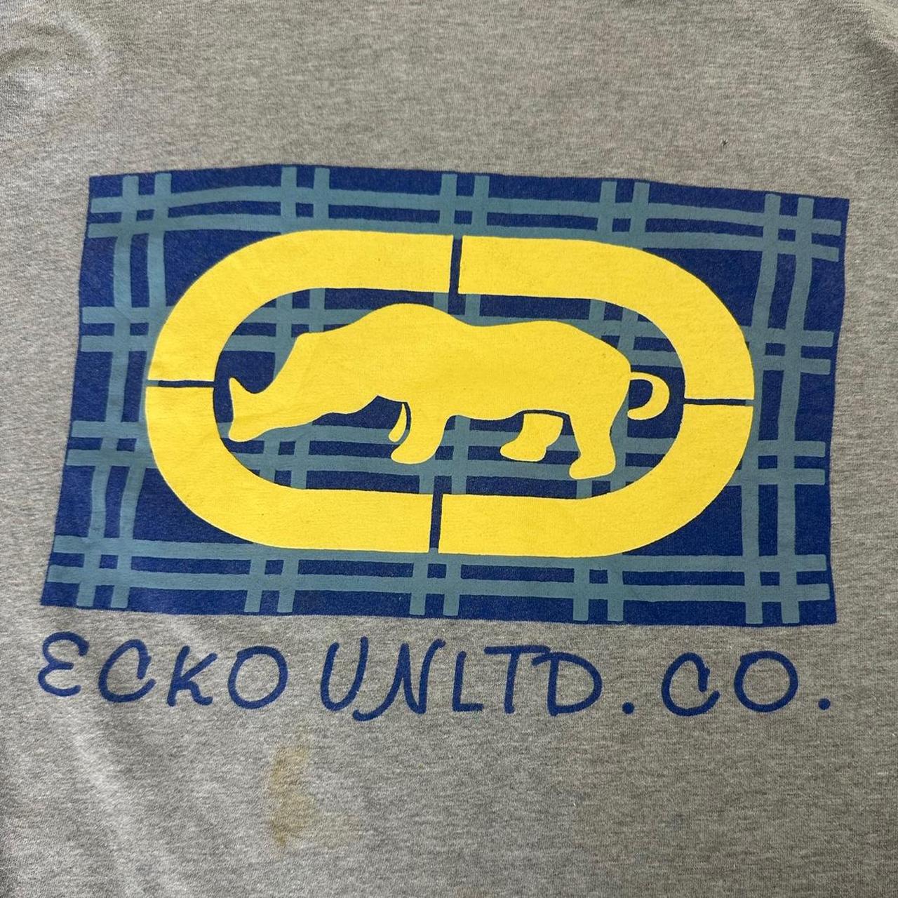 Ecko Unltd T 2000s Print Logo design graphic boxy fit T shirt
