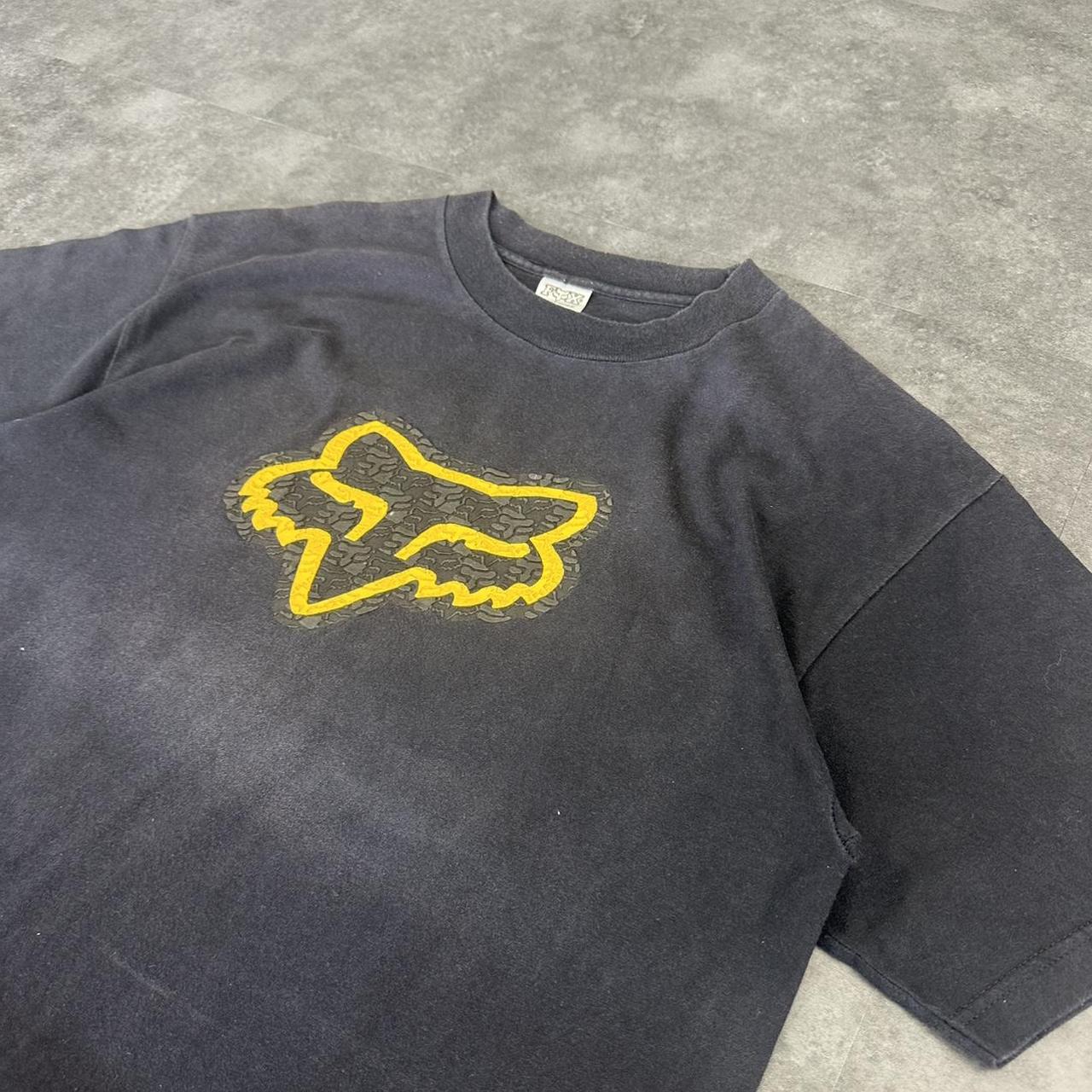 Fox Racing T 2000s Print Logo design graphic T shirt