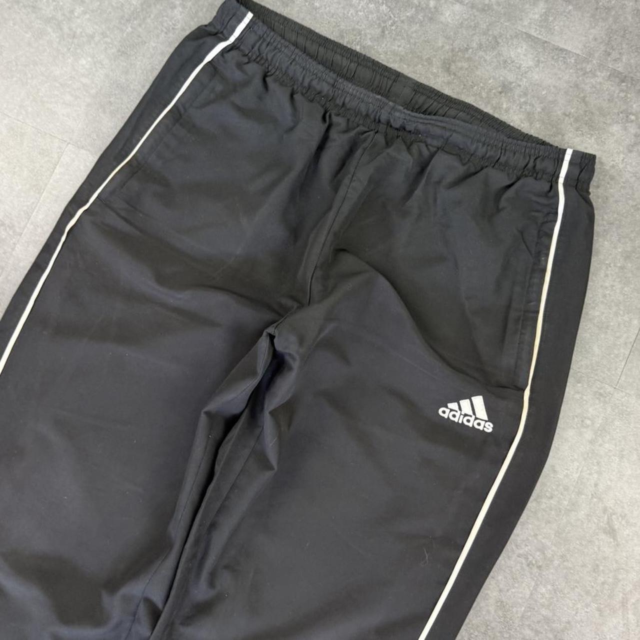 Adidas 2000s baggy vintage sportswear adjustable track pants