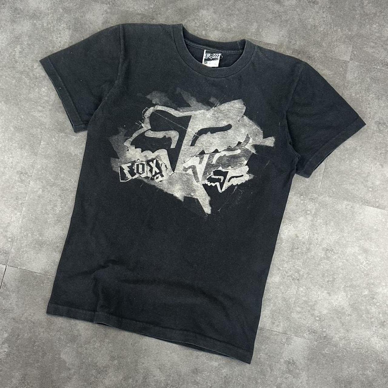Fox Racing T 2000s Print Logo design graphic T shirt
