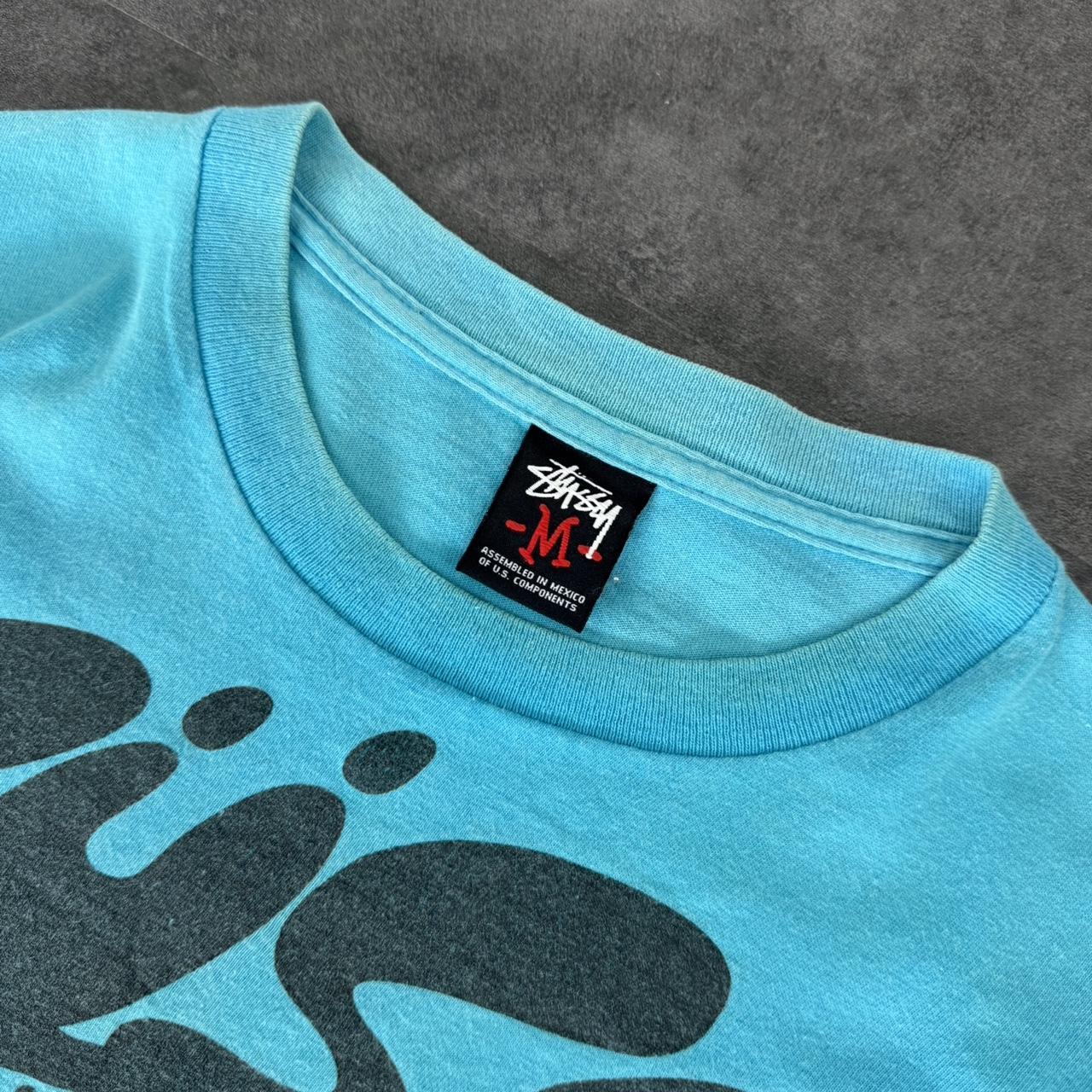 Stussy worldwide 2000s skull print Logo design graphic T shirt