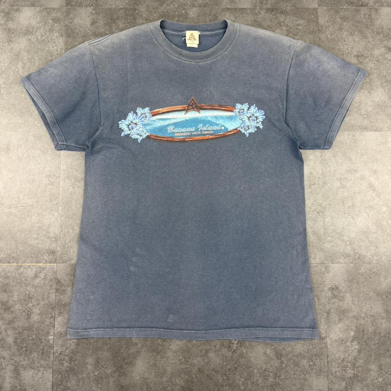 Banana island 2000s Hawaii long boards Print graphic logo surf T shirt