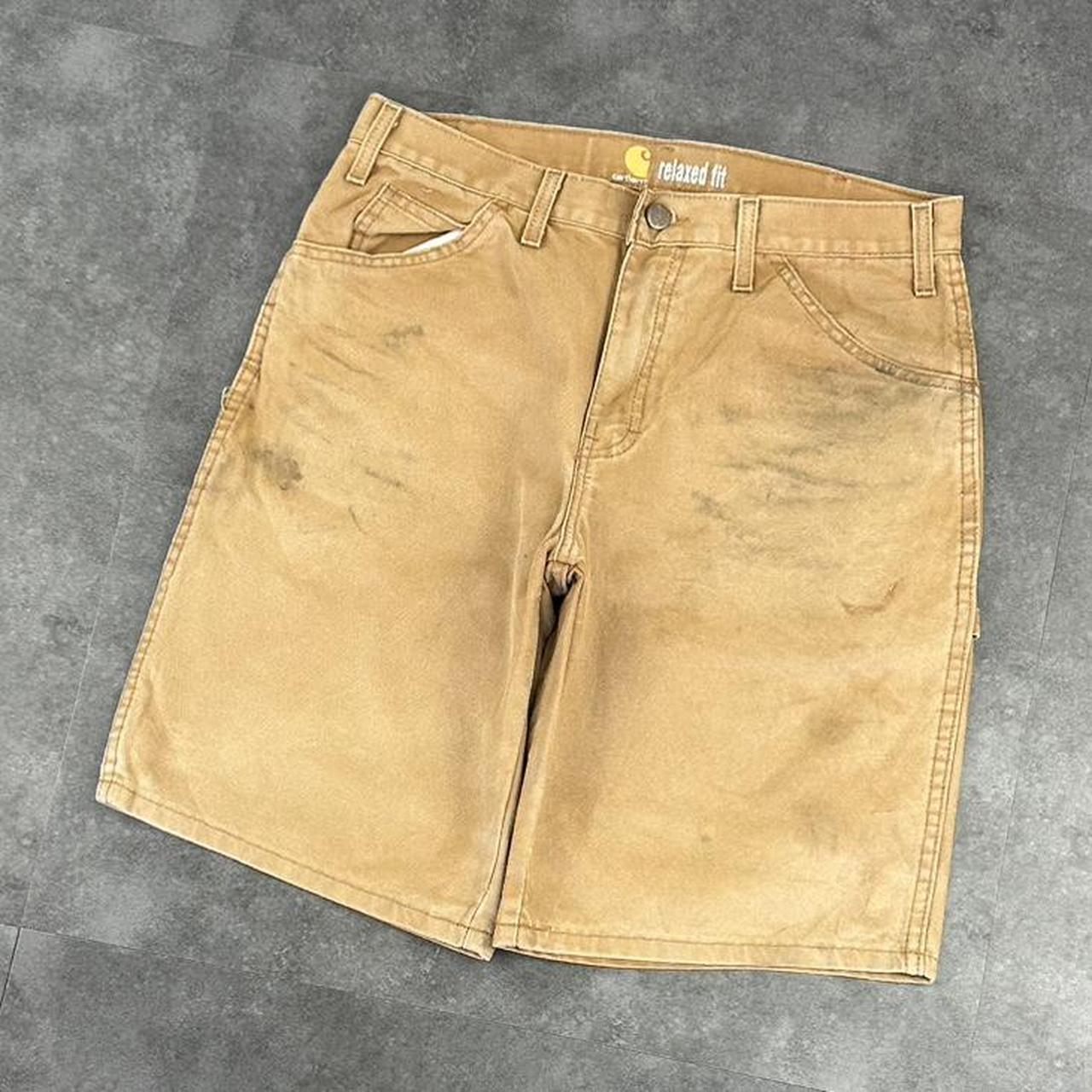 Carhartt 2000s dungaree workwear comfort fit cargo shorts