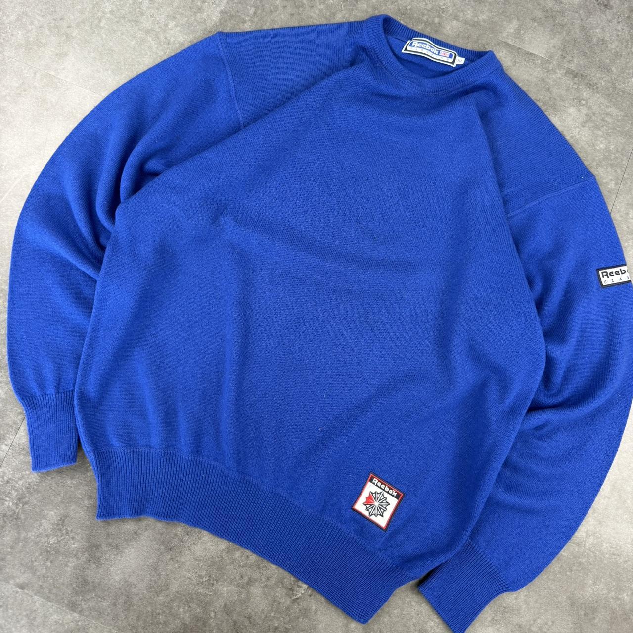 Reebok classic vintage 90s acrylic pullover jumper sweatshirt