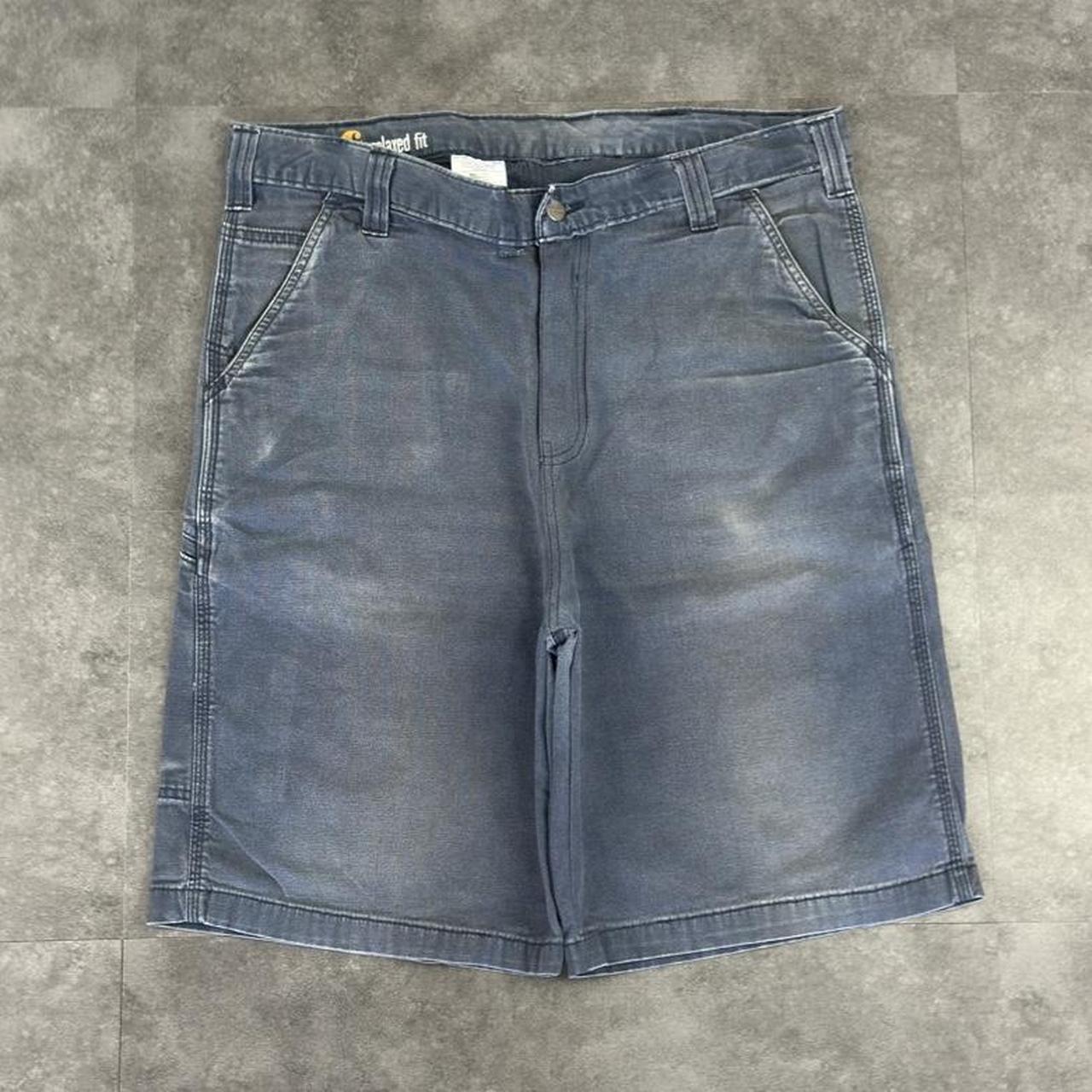 Carhartt 2000s dungaree workwear comfort fit cargo shorts