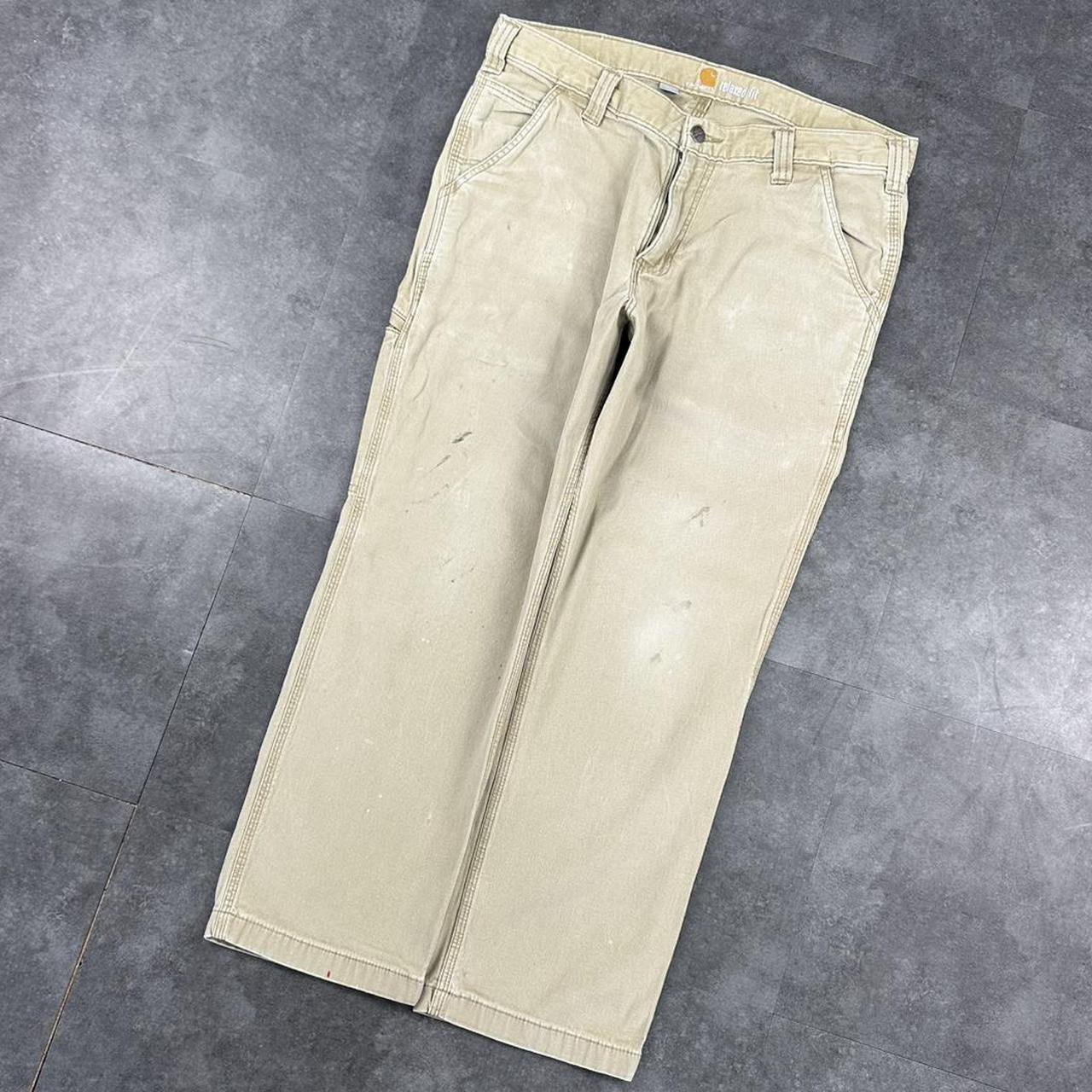 Carhartt 2000s dungaree workwear comfort fit cargo trousers