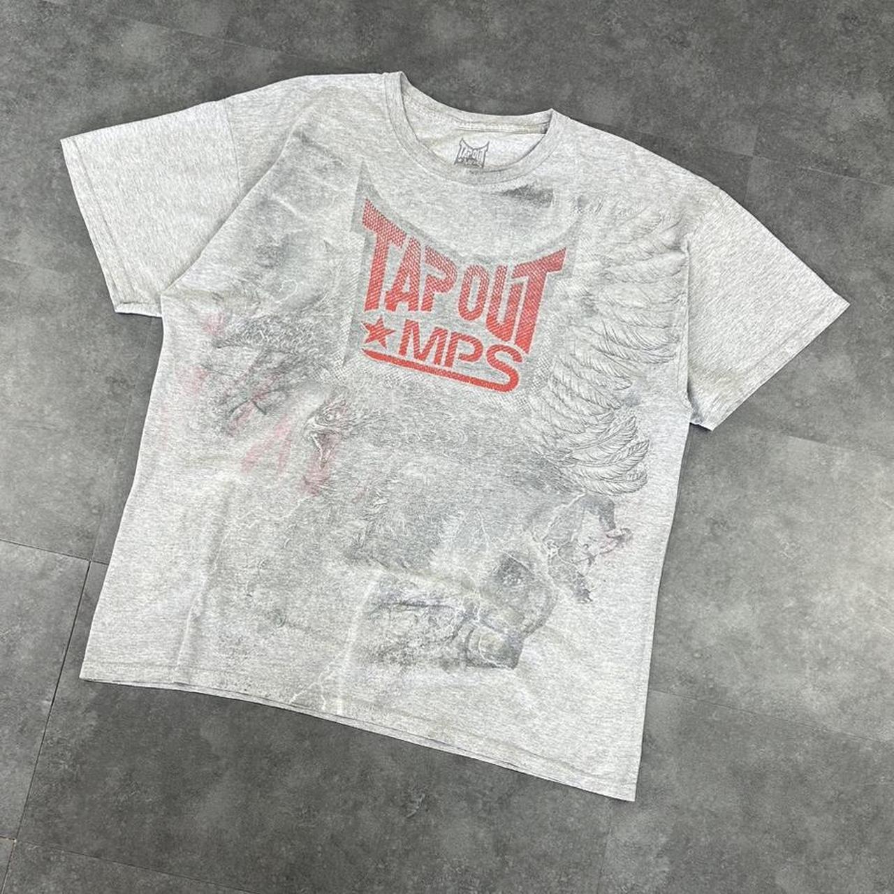 Tapout MPS T 2000s Print Logo design eagle graphic T shirt