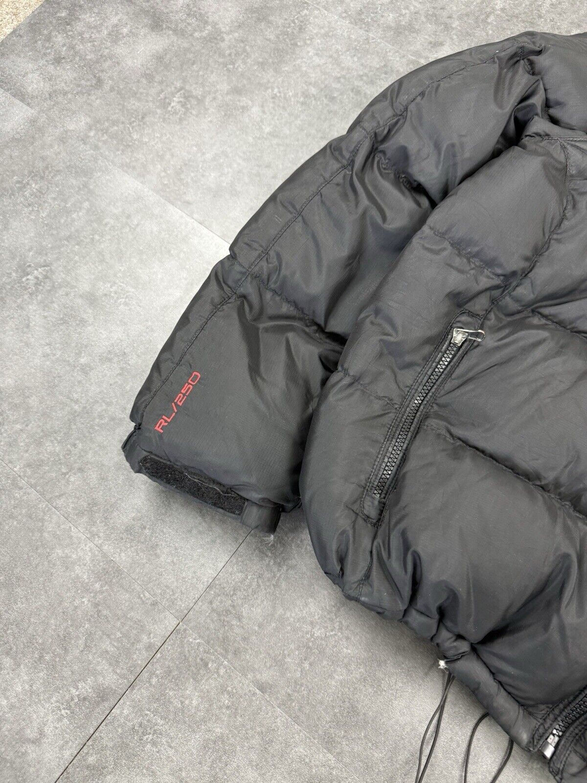 Vintage Y2k Polo Ralph Lauren puffer jacket RL250 mens XXLblack/Red