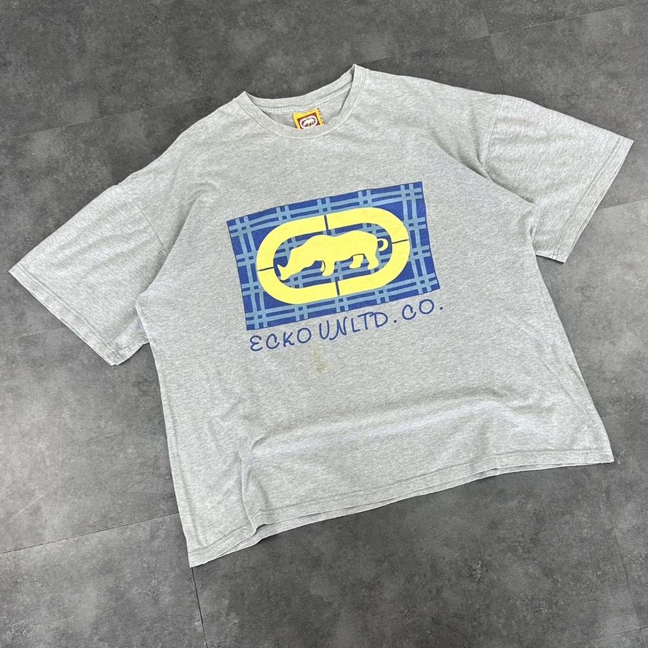 Ecko Unltd T 2000s Print Logo design graphic boxy fit T shirt