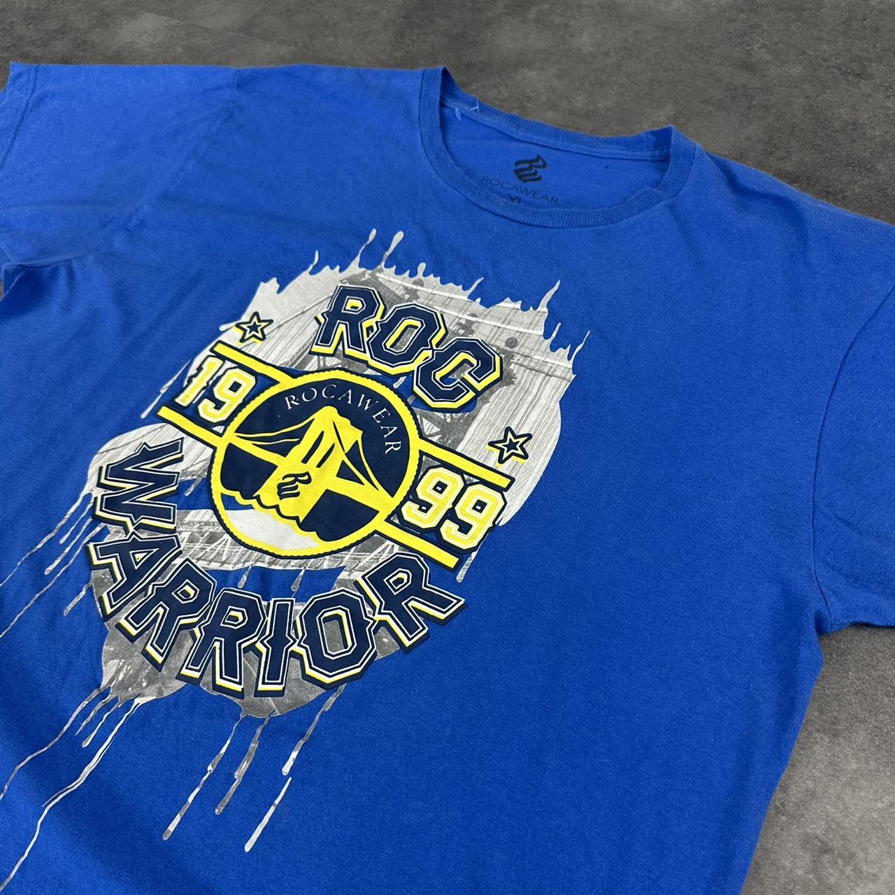 Golden State Warriors 2000s Rocawear print graphic logo T shirt