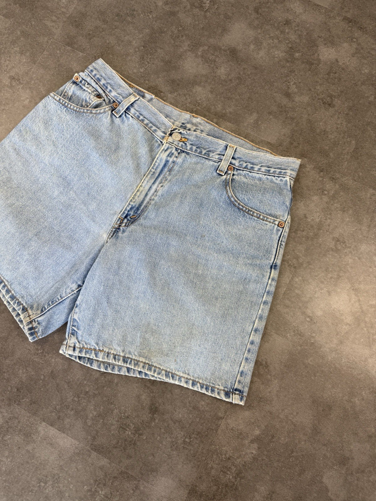 Levi's 550 Vintage Baggy Jorts 90s Y2K Denim Jeans Shorts Skater Workwear 34W