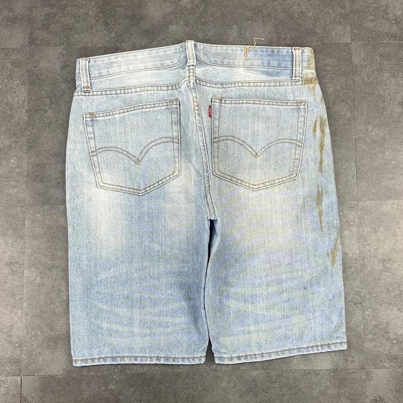 Levi’s 501 2000s dungaree workwear comfort fit denim shorts jorts