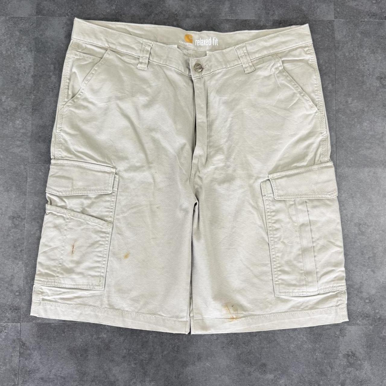 Carhartt 2000s dungaree workwear comfort fit cargo shorts
